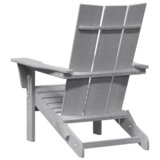  Sklopivi Adirondack stolci 2 komada Svjetlosivi 74.5x80.5x90 cm HDPE | shoptok.hr