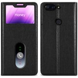 Cadorabo CASE, združljiv z OnePlus v Comet Black - Zaščitni pokrov z magnetnim zapiranjem, stoječo funkcijo in 2 gledanjem oken, (20694245) | Shoptok.si