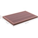 vidaXL Talni element za solarni tuš rjav 101x63x5,5 cm WPC, (21002633) | Shoptok.si