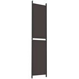 Sobna pregrada s 4 panela smeđa 200 x 220 cm od tkanine | shoptok.hr