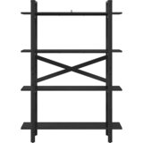  Polica Crni hrast 100 x 33,5 x 140 cm Konstruirano drvo | shoptok.hr