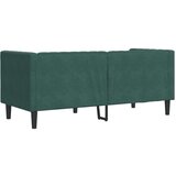 vidaXL Kavč chesterfield z vzglavniki dvosed temno zelen žamet | Shoptok.si