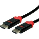 Roline HDMI priključni kabel HDMI-A vtič\, HDMI-A vtič 1.00 m črna 11.04.5940 #####10K UHD\, #####8K UHD\, dvojno oklopljen HDMI kabel, (20419224) | Shoptok.si