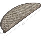  Samolepilne preproge za stopnice sisal 15 kosov 56x17x3 cm, (20980929) | Shoptok.si