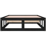  Posteljni okvir črn 90x200 cm trden les, (20795135) | Shoptok.si