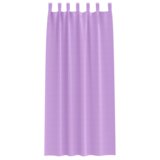 vidaXL Zavjese sa zavjesama 2 pcs Ljubičasta 245 x 140 cm Poliester | shoptok.hr