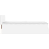  Okvir kreveta s madracem čisto bijela 90x200cm umjetna koža | shoptok.hr