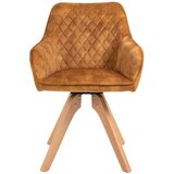 Livetastic Naslanjač Samt, Zlata, Vrtljivo | Shoptok.si