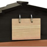 Garaža za robotsku kosilicu crno-smeđa 78x74x54 cm od jelovine | shoptok.hr