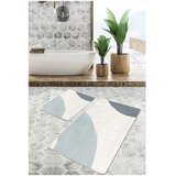 Mila Home Sive/krem od samta kupaonske prostirke u setu 2 kom 60x100 cm Abstract Shapes – | shoptok.hr