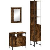 vidaXL 3-dijelni set kupaonskog namještaja boja hrasta drveni | shoptok.hr