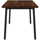  140 x 80 x 75 cm Čvrsto drvo akacije Tamno smeđa i crna | shoptok.hr