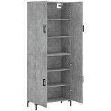  Visoka komoda siva betona 69,5x34x180 cm od konstruiranog drva Slike