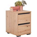 CARRYHOME nočna omarica, antracit, hrast artisan | Shoptok.si