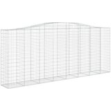  Lučne gabionske košare 5 kom 400x50x160/180cm pocinčano željezo | shoptok.hr