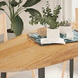 vidaXL Stolna ploča svjetlosmeđa 140x60x2 cm ovalna masivna hrastovina Cijene
