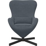  Jajolika fotelja Tamno siva 63 x 73 x 90 cm Baršun | shoptok.hr