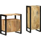 vidaXL Set namještaja za kupaonicu 2 pcs Smeđa Čvrsto drvo manga | shoptok.hr
