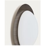 Kave Home Tamno smeđa metalna LED zidna lampa ø 40 cm Novae – | shoptok.hr