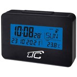 Ltc Mini LCD radijsko vodena DCF ura s termometrom črna Cene