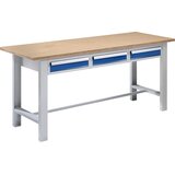 eurokraft basic Modulna delovna miza, širina plošče 1850 mm, 3 predali, plošča multipleks | Shoptok.si