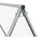 Kokošnjak srebrn 200x100x190 cm pocinkano jeklo | Shoptok.si
