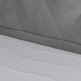 MID.YOU POSTELJA BOXSPRING 180 cm x 200 cm , kovina, umetna masa, tekstil, karton, leseni material svetlo siva | Shoptok.si