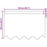  Čipkasta zavjesa sa zavjesama Bijelo 100 x 150 cm Poliester | shoptok.hr