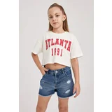 Defacto Crop Short Sleeve T-shirt