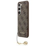 Guess 4G Charm Zadní Kryt pro Samsung Galaxy S23 Brown Ovitek za telefon Vijolična Cene