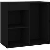 Kozmetički ormarić crni 80 x 40 x 75 cm od konstruiranog drva | shoptok.hr
