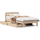 Maison Chic Posteljni okvir - Enojna postelja - Postelja za odrasle brez vzmetnice 90x190 cm trdna borovina-J6698, (21770067) | Shoptok.si