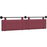  Držeće uzglavlje Zidne Vinska crvena 210 x 55 x 5 cm tkanina - boja crnog vina 200 cm bez LED svjetla | shoptok.hr