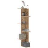  Kutna zidna polica boja artisian hrast 36,5x36,5x140 cm drvena | shoptok.hr