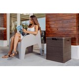 TOOMAX Temno rjava vrtna škatla za shranjevanje Woodys – | Shoptok.si