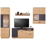 Mömax tv-element tonale, barva hrasta, temno siva | Shoptok.si