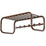 Spinder Design Temno rjav kovinski stenski obešalnik s polico Retro – | Shoptok.si