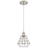 Westinghouse 6337240 - visilica na sajli nathan 1xE27/60W/230V srebrna Cene