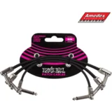 za povezivanje Ernie Ball, 6221, JU-JU, 3-pack/15 cm, Crni