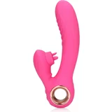 Loveline Tongue Flickering & Heating Rabbit Vibrator Exuberant Pink