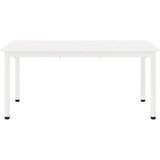  Klubska miza Bela 100 x 50 x 45 cm Masivno borovo les, (5000107350) | Shoptok.si