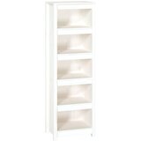 Maison Chic Knjižna omara - Knjižni regal bela 50x35x154 cm trdna borovina, (21725163) Cene