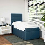 Box spring krevet s madracem tamnoplavi 80 x 200 cm baršunasti | shoptok.hr