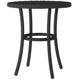  3-dijelni bistro set s jastucima crni od poliratana | shoptok.hr