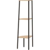  Kutne police s 3 razine svjetlosmeđe-crne 45,5 x 31,5 x 120 cm | Eponuda.ba