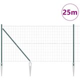 Euro ograda s špicama 25 x 1,2 m Čelik premazan PVC-om Zelena | shoptok.hr
