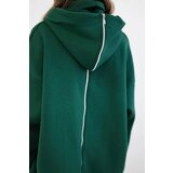 Kesi Insulated sweatshirt with back zip dark green | shoptok.hr
