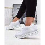 Resti Women's slip-on sports shoes with lettering in white Cerppa- Footwear | Eponuda.ba