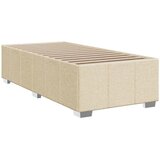  Okvir kreveta s oprugama i madrac krem 80x200 cm od tkanine | shoptok.hr