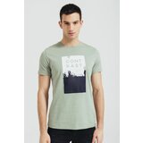Legendww muška pamučna majica u svetlo zelenoj boji sa printom 6165-9368-83 cene